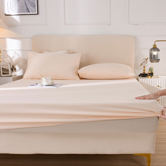 91家纺网 家纺一手货源 找家纺 （总）蓝邻家纺 2025新款全棉纯棉磨毛简约系列单床笠