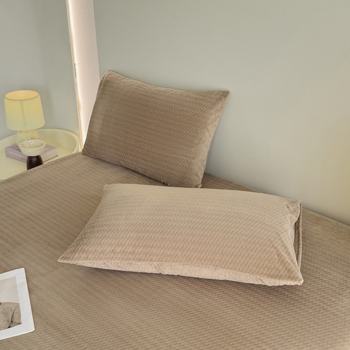 91家纺网 家纺一手货源 找家纺 小叮当家纺仓储工厂店 2025新款韩国绒阳离子绒单件床笠单品床笠单床笠 阳离子绒-卡其