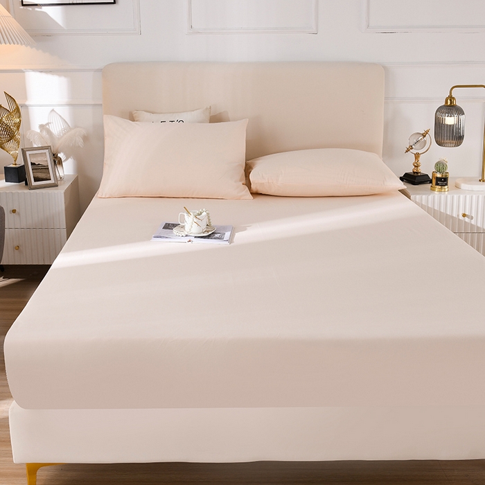 91家纺网 家纺一手货源 找家纺 （总）蓝邻家纺 2025新款全棉纯棉磨毛简约系列单床笠