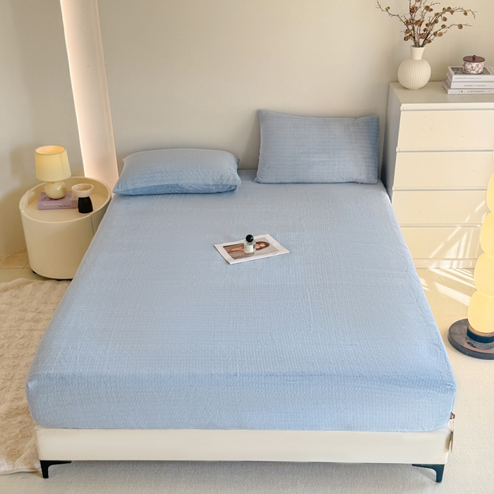 91家纺网 家纺一手货源 找家纺 小叮当家纺仓储工厂店 2025新款韩国绒阳离子绒单件床笠单品床笠单床笠 阳离子绒-蓝色