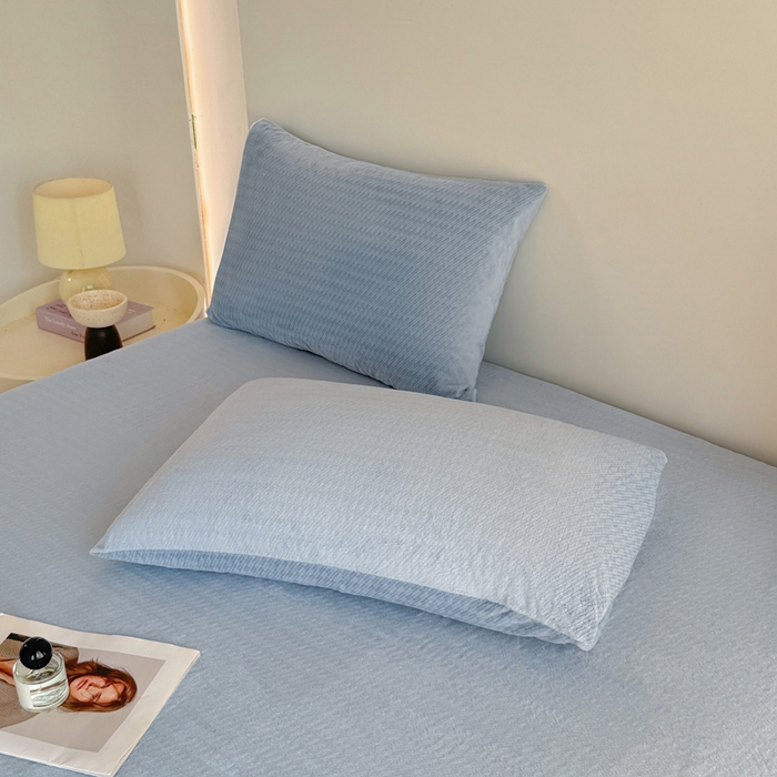 91家纺网 家纺一手货源 找家纺 小叮当家纺仓储工厂店 2025新款韩国绒阳离子绒单件床笠单品床笠单床笠 阳离子绒-蓝色