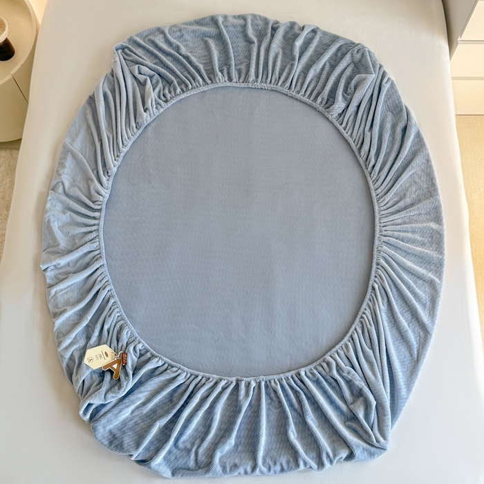 91家纺网 家纺一手货源 找家纺 小叮当家纺仓储工厂店 2025新款韩国绒阳离子绒单件床笠单品床笠单床笠 阳离子绒-蓝色