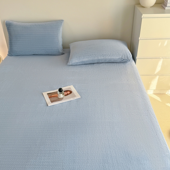 91家纺网 家纺一手货源 找家纺 小叮当家纺仓储工厂店 2025新款韩国绒阳离子绒单件床笠单品床笠单床笠 阳离子绒-蓝色