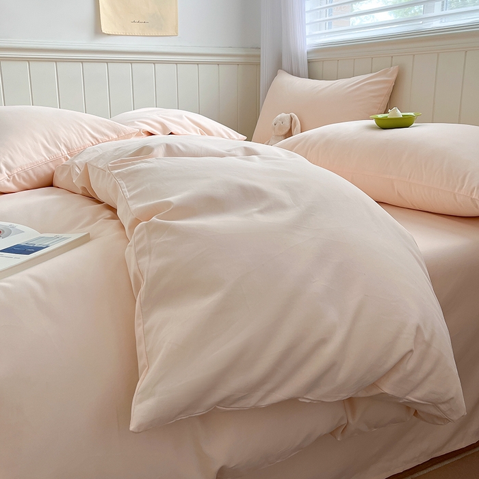 91家纺网 家纺一手货源 找家纺 （总）蓝邻家纺 2025新款全棉纯棉磨毛简约系列单被套