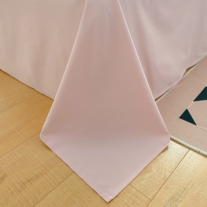 91家纺网 家纺一手货源 找家纺 蓝邻家纺 2025新款全棉纯棉磨毛简约系列单被套 豆沙