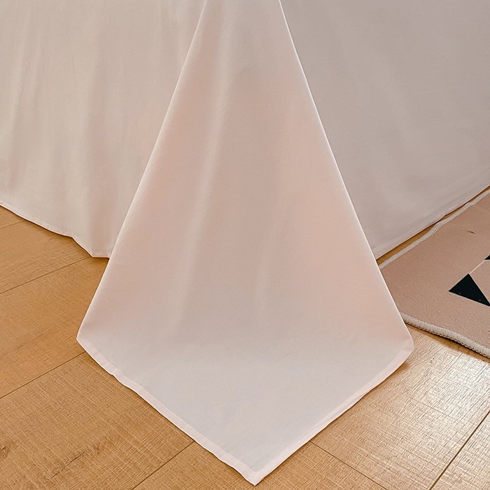 91家纺网 家纺一手货源 找家纺 蓝邻家纺 2025新款全棉纯棉磨毛简约系列单被套 桃花粉