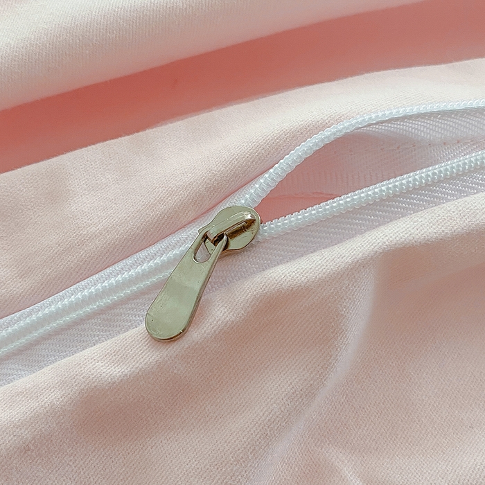 91家纺网 家纺一手货源 找家纺 蓝邻家纺 2025新款全棉纯棉磨毛简约系列单被套 桃花粉