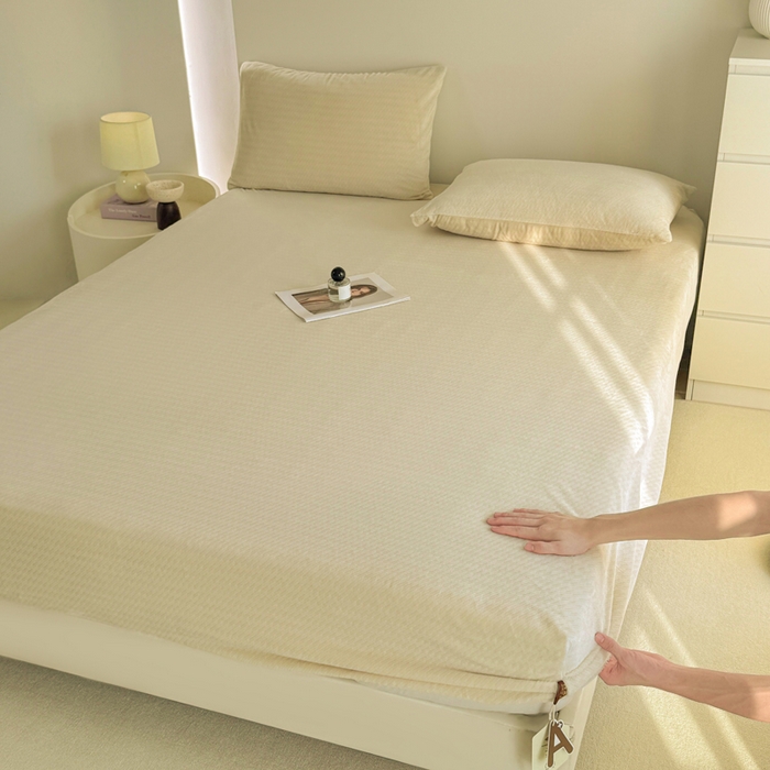 91家纺网 家纺一手货源 找家纺 小叮当家纺仓储工厂店 2025新款韩国绒阳离子绒单件床笠单品床笠单床笠 阳离子绒-奶油黄