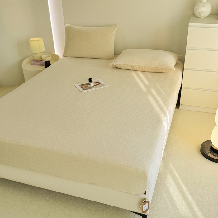 91家纺网 家纺一手货源 找家纺 小叮当家纺仓储工厂店 2025新款韩国绒阳离子绒单件床笠单品床笠单床笠 阳离子绒-奶油黄