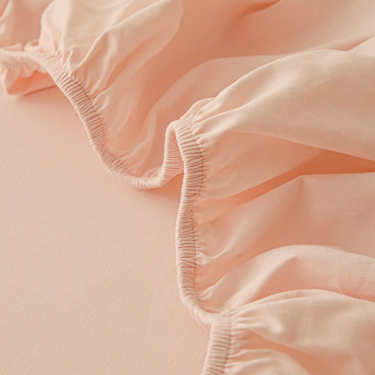 91家纺网 家纺一手货源 找家纺 锦觅 2025新款100S全棉长绒棉陶瓷磨毛绣花纯色单品床笠三件套 好朋友（温暖玉）