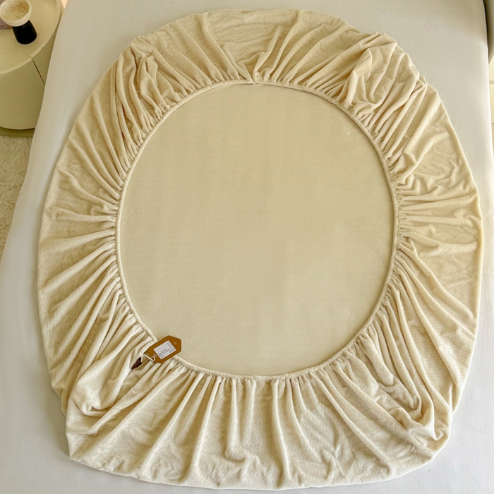 91家纺网 家纺一手货源 找家纺 小叮当家纺仓储工厂店 2025新款韩国绒阳离子绒单件床笠单品床笠单床笠 阳离子绒-奶油黄