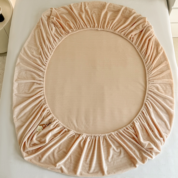 91家纺网 家纺一手货源 找家纺 小叮当家纺仓储工厂店 2025新款韩国绒阳离子绒单件床笠单品床笠单床笠 阳离子绒-杏色