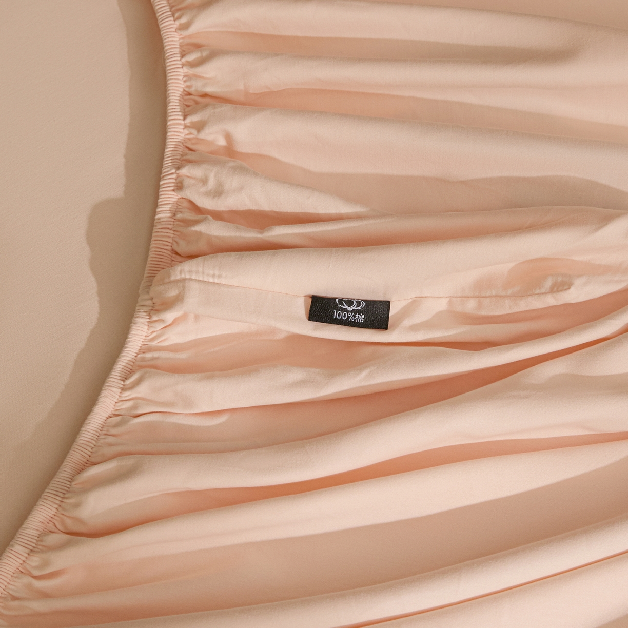 91家纺网 家纺一手货源 找家纺 锦觅 2025新款100S全棉长绒棉陶瓷磨毛绣花纯色单品床笠三件套 好朋友（温暖玉）