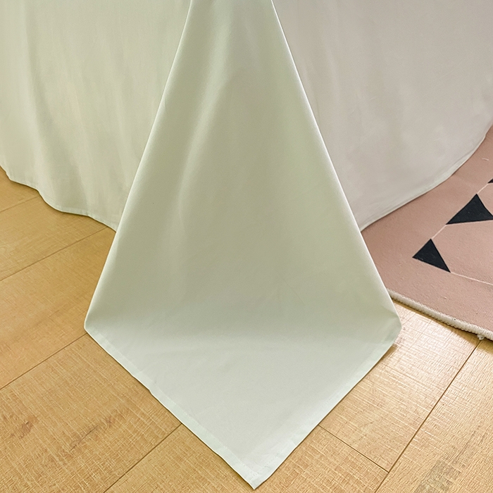 91家纺网 家纺一手货源 找家纺 蓝邻家纺 2025新款全棉纯棉磨毛简约系列四件套 清新绿