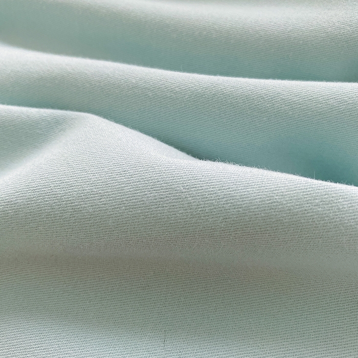 91家纺网 家纺一手货源 找家纺 蓝邻家纺 2025新款全棉纯棉磨毛简约系列四件套 冰海蓝