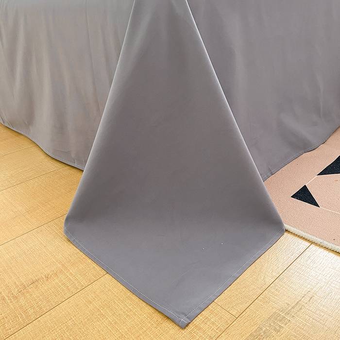 91家纺网 家纺一手货源 找家纺 蓝邻家纺 2025新款全棉纯棉磨毛简约系列四件套 蓝莓