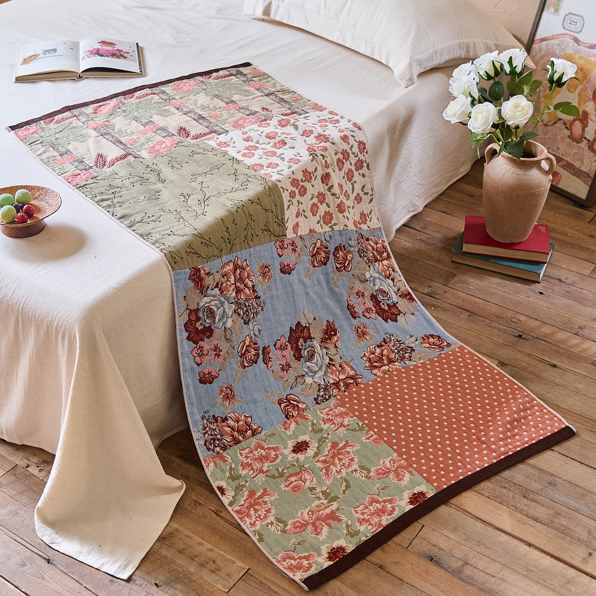 91家纺网 家纺一手货源 找家纺 （总）沐瑟家纺 2025新款卡通A类全棉四层纱布浴巾加大毛巾-第五组