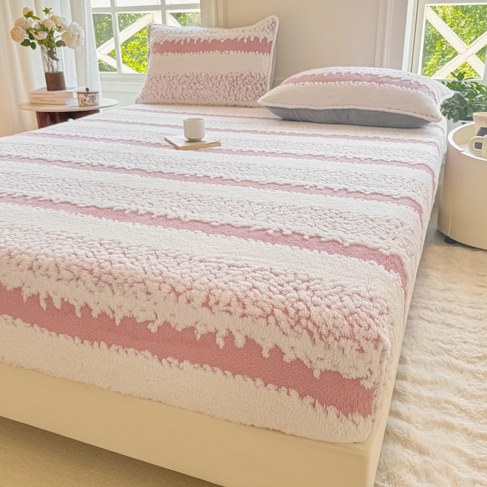 91家纺网 家纺一手货源 找家纺 小叮当家纺仓储工厂店 2025新款提花绵羊绒韩国绒床笠单品床笠床笠单件单床笠 绵羊绒-暖玉