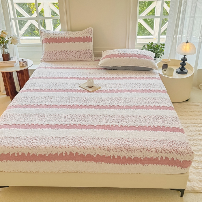 91家纺网 家纺一手货源 找家纺 小叮当家纺仓储工厂店 2025新款提花绵羊绒韩国绒床笠单品床笠床笠单件单床笠 绵羊绒-暖玉