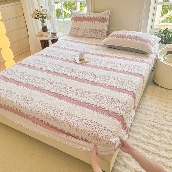 91家纺网 家纺一手货源 找家纺 小叮当家纺仓储工厂店 2025新款提花绵羊绒韩国绒床笠单品床笠床笠单件单床笠 绵羊绒-暖玉