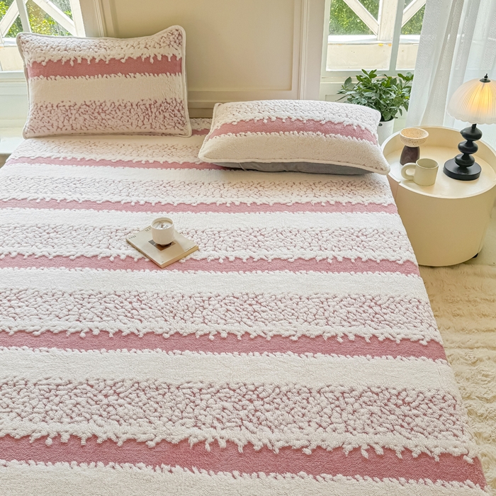 91家纺网 家纺一手货源 找家纺 小叮当家纺仓储工厂店 2025新款提花绵羊绒韩国绒床笠单品床笠床笠单件单床笠 绵羊绒-暖玉