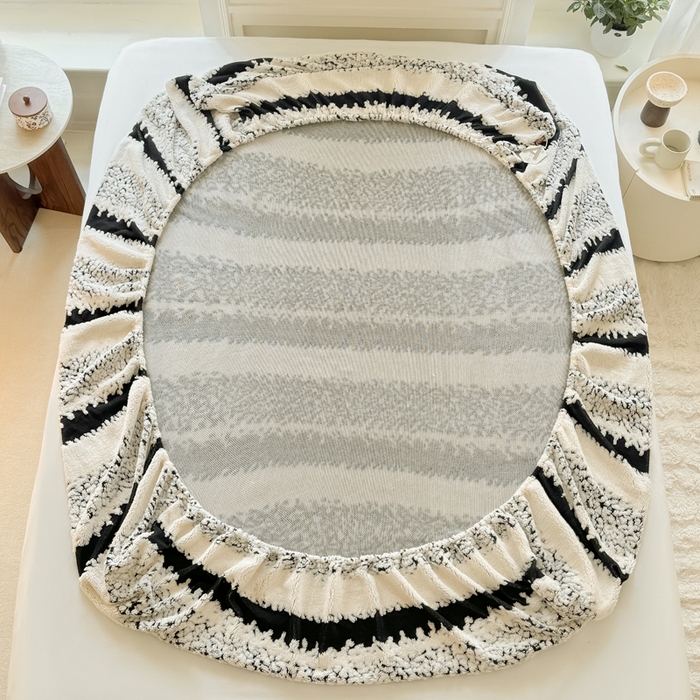 91家纺网 家纺一手货源 找家纺 小叮当家纺仓储工厂店 2025新款提花绵羊绒韩国绒床笠单品床笠床笠单件单床笠 绵羊绒-黑曜