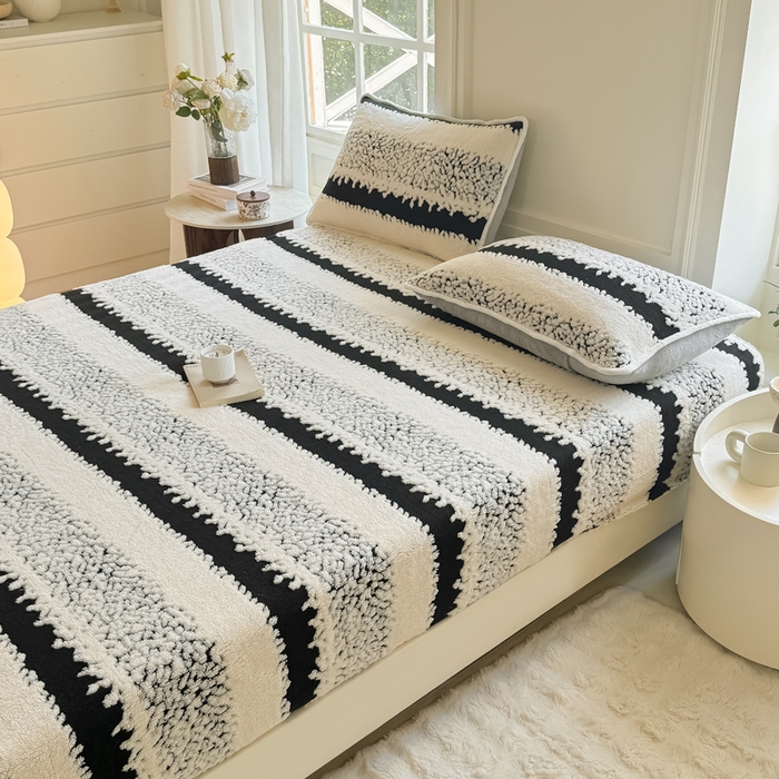 91家纺网 家纺一手货源 找家纺 小叮当家纺仓储工厂店 2025新款提花绵羊绒韩国绒床笠单品床笠床笠单件单床笠 绵羊绒-黑曜