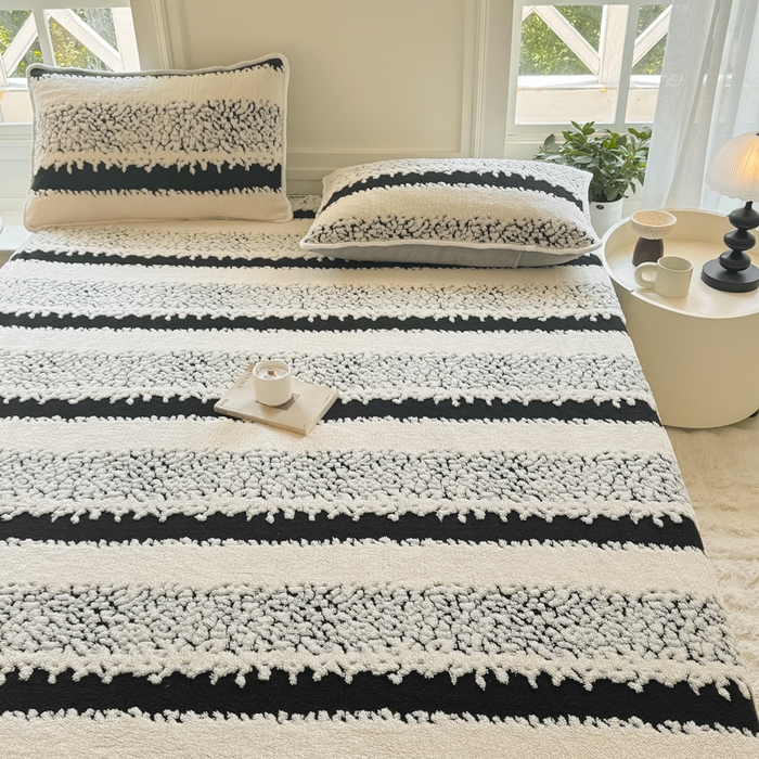 91家纺网 家纺一手货源 找家纺 小叮当家纺仓储工厂店 2025新款提花绵羊绒韩国绒床笠单品床笠床笠单件单床笠 绵羊绒-黑曜