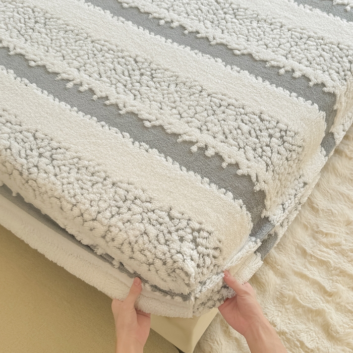 91家纺网 家纺一手货源 找家纺 小叮当家纺仓储工厂店 2025新款提花绵羊绒韩国绒床笠单品床笠床笠单件单床笠 绵羊绒-浅灰