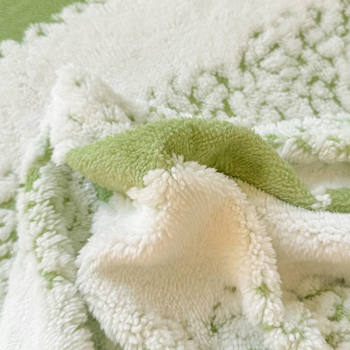 91家纺网 家纺一手货源 找家纺 小叮当家纺仓储工厂店 2025新款提花绵羊绒韩国绒床笠单品床笠床笠单件单床笠 绵羊绒-香草绿