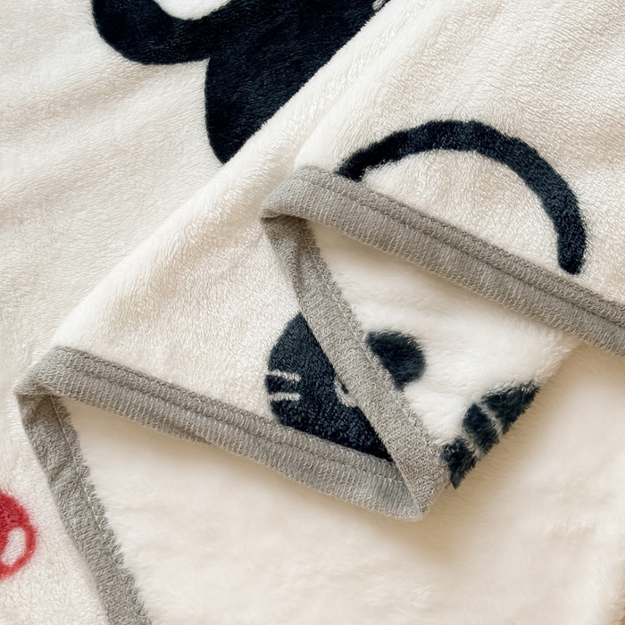 91家纺网 家纺一手货源 找家纺 宅部落 2025新款牛奶绒印花毛毯毯子300克云貂绒盖毯 休闲喵喵