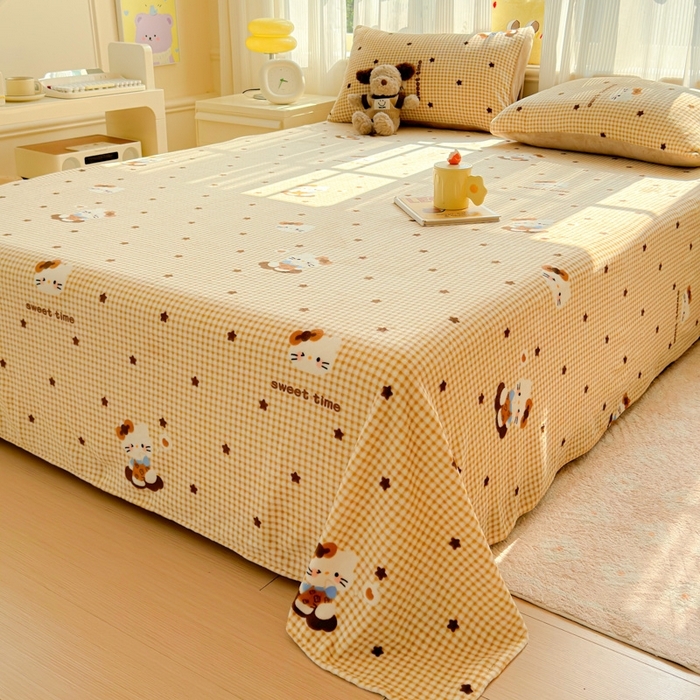 91家纺网 家纺一手货源 找家纺 （总）澜妃 2025新款高克重软软糯糯牛奶绒单床单CD系列（小红书推荐）