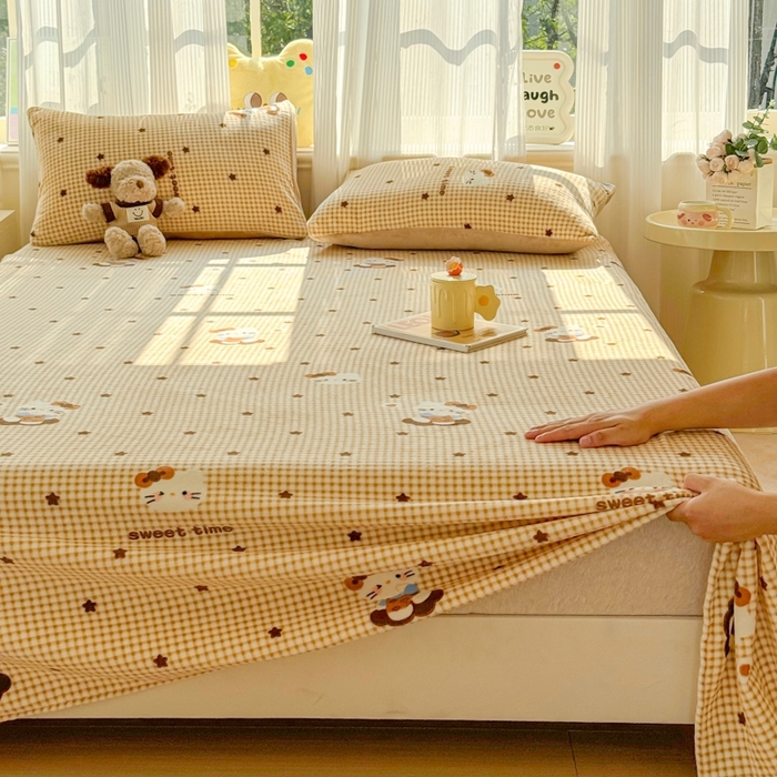 91家纺网 家纺一手货源 找家纺 （总）澜妃 2025新款高克重软软糯糯牛奶绒单床单CD系列（小红书推荐）