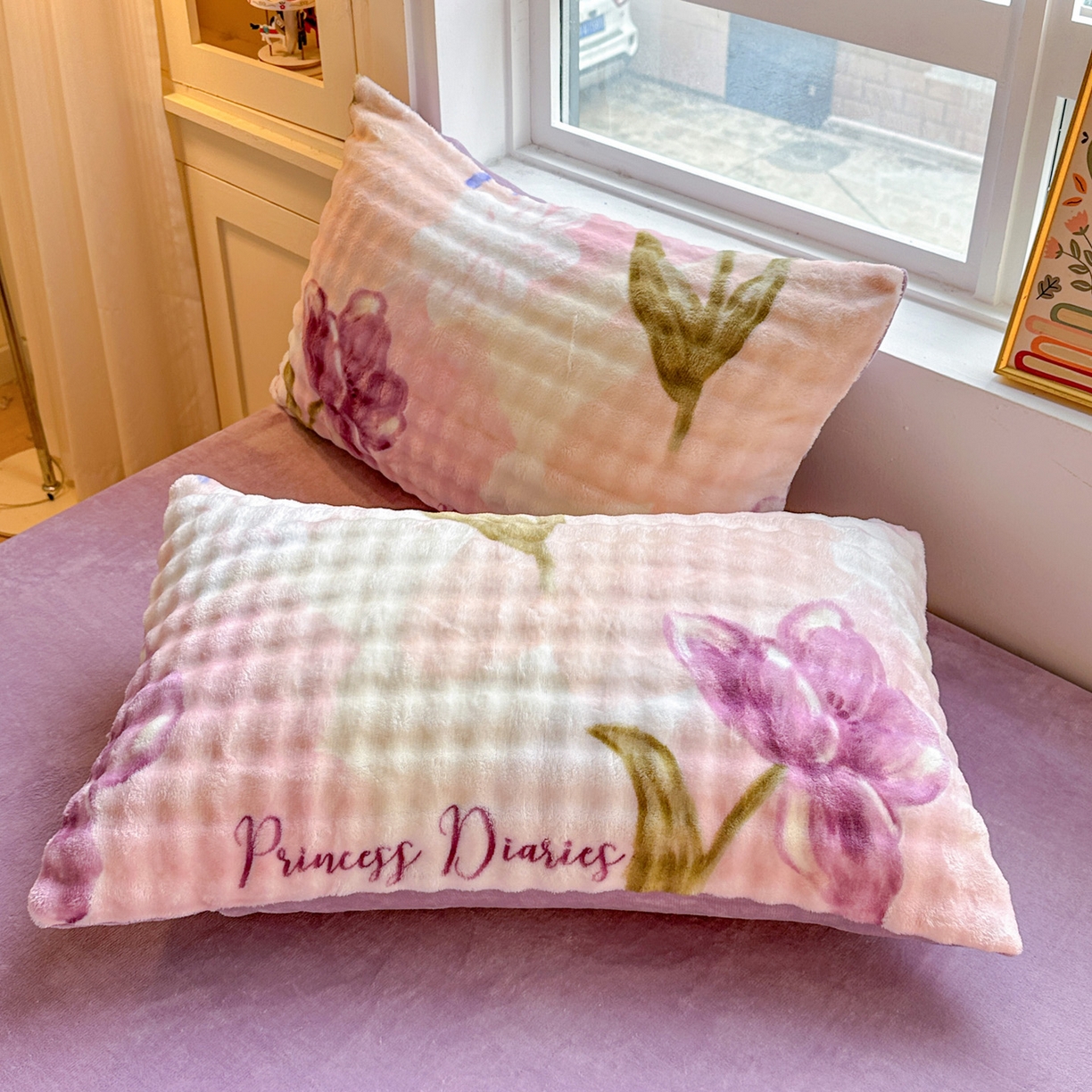 N先生+V 13814689556 发大图/买家秀 2025新款高克重牛奶绒泡泡单品枕套系列 漫漫花香