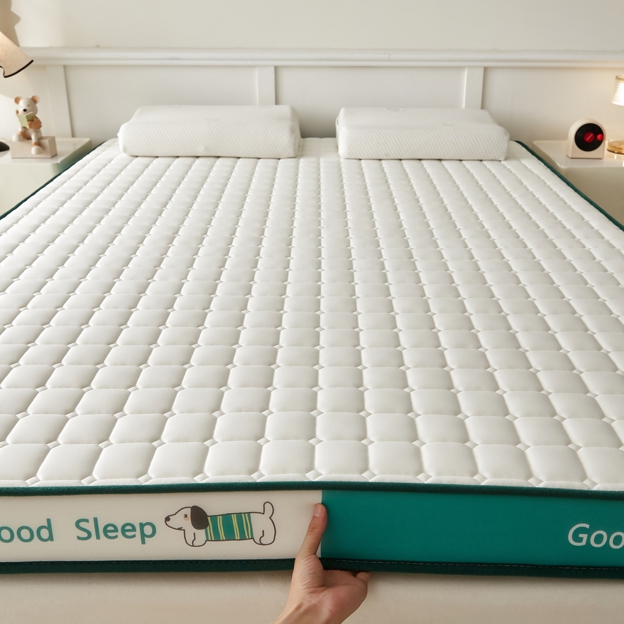 91家纺网 家纺一手货源 找家纺 （总）元昊床垫 2025新款立体针织乳胶记忆海绵床垫