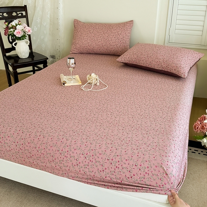 91家纺网 家纺一手货源 找家纺 （总）卢赛尔 2024新款小清新水洗糯糯四件套