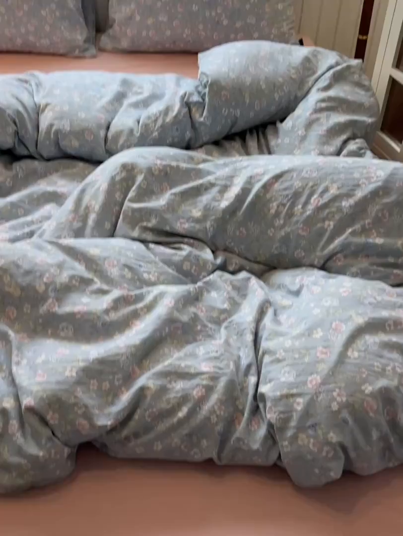 91家纺网 家纺一手货源 找家纺 多乐家纺 2025新款秋冬韩系花卉舒柔棉印花四件套 繁花