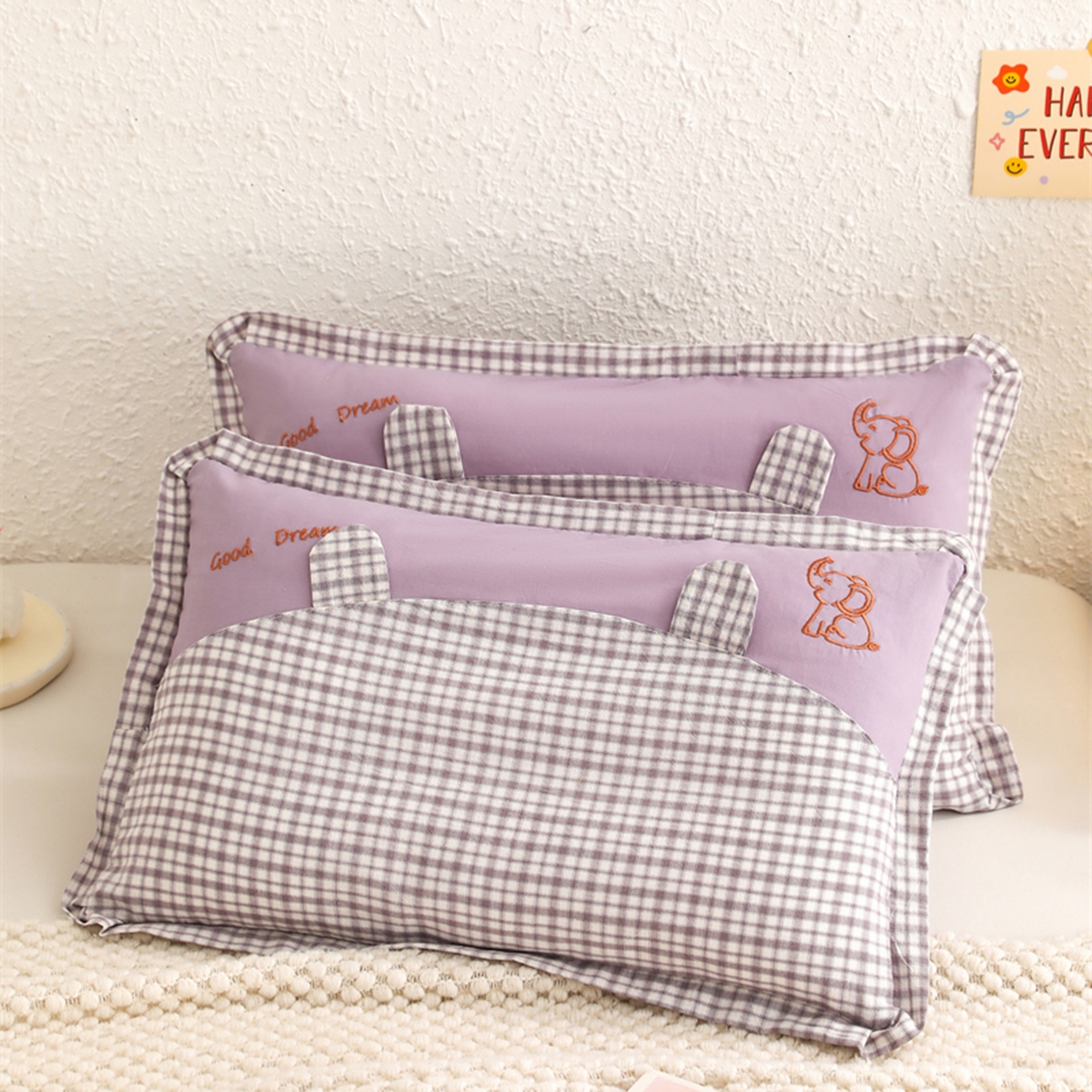 91家纺网 家纺一手货源 找家纺 （总）大熊枕芯 2025新款好梦小象儿童枕枕头枕芯