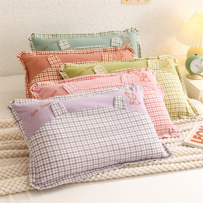 91家纺网 家纺一手货源 找家纺 大熊枕芯 2025新款好梦小象儿童枕枕头枕芯 组合图