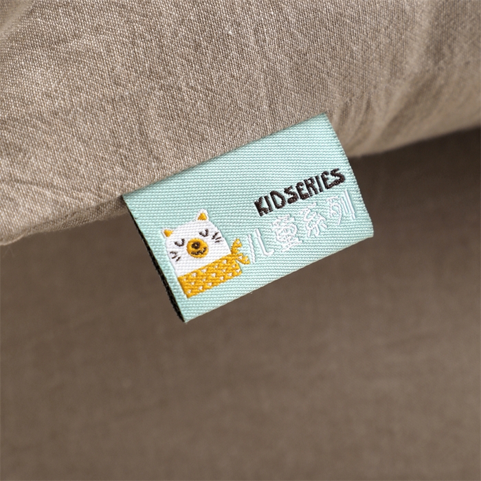 91家纺网 家纺一手货源 找家纺 大熊枕芯 2025新款水洗棉全棉刺绣儿童枕枕头枕芯 咖色-恐龙