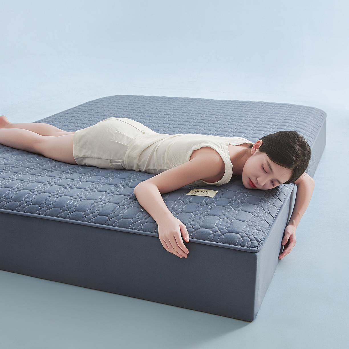 91家纺网 家纺一手货源 找家纺 （总）曼陀罗 2025新款大豆纤维深睡床笠