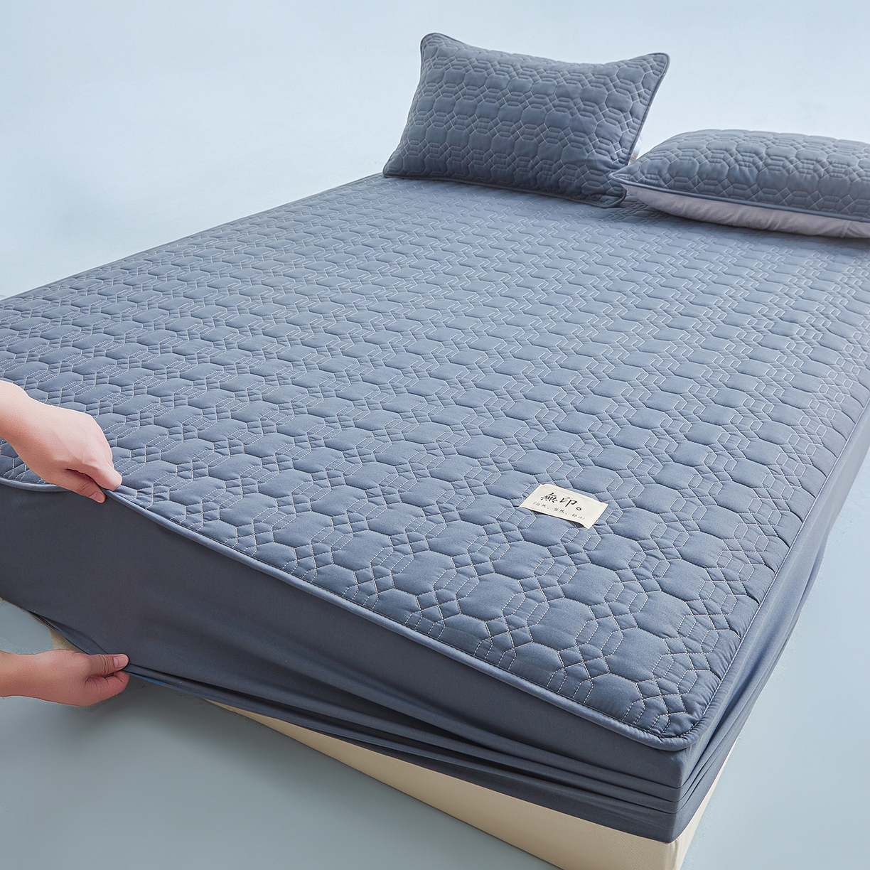 91家纺网 家纺一手货源 找家纺 （总）曼陀罗 2025新款大豆纤维深睡床笠