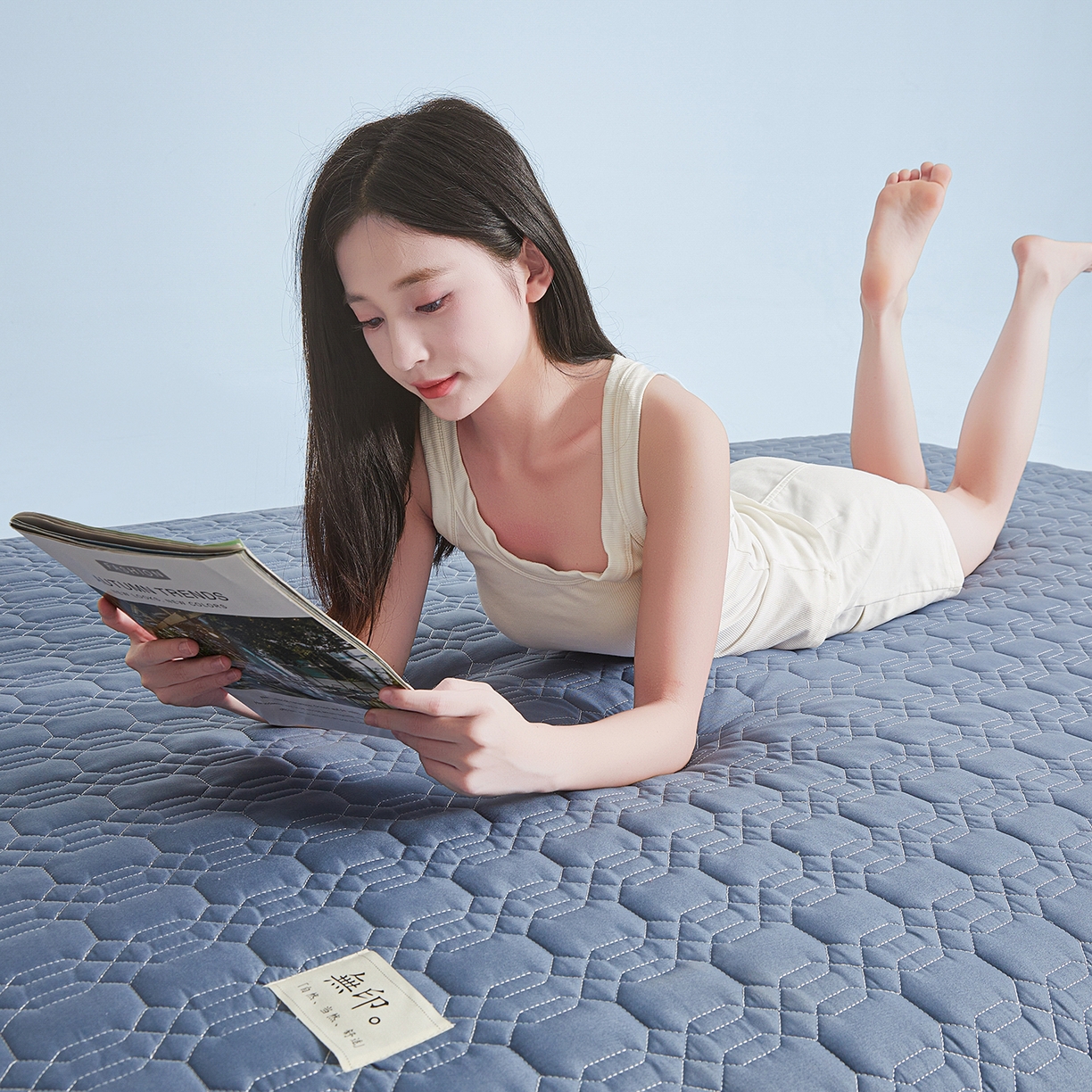 91家纺网 家纺一手货源 找家纺 （总）曼陀罗 2025新款大豆纤维深睡床笠