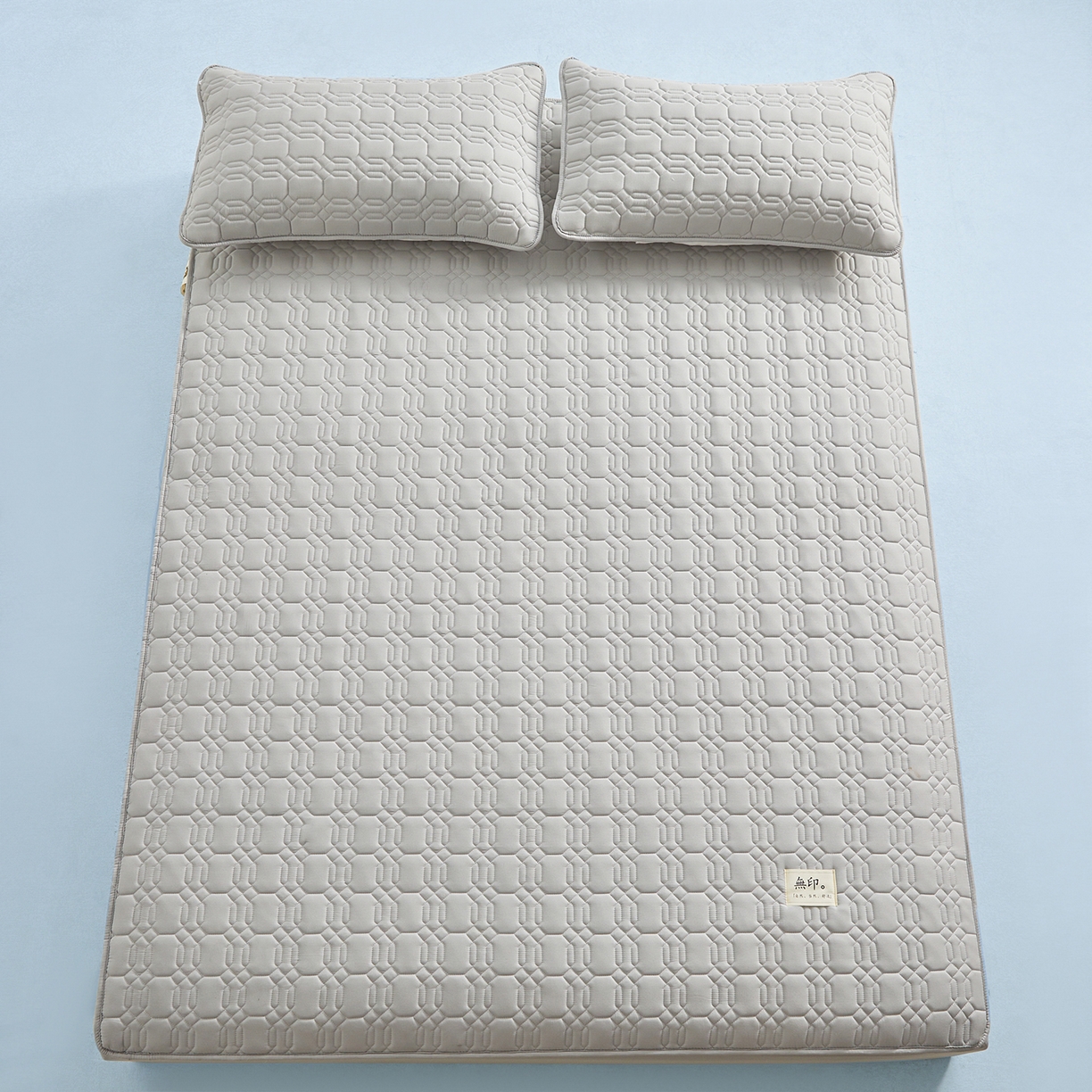 91家纺网 家纺一手货源 找家纺 曼陀罗 2025新款大豆纤维深睡床笠 星河灰