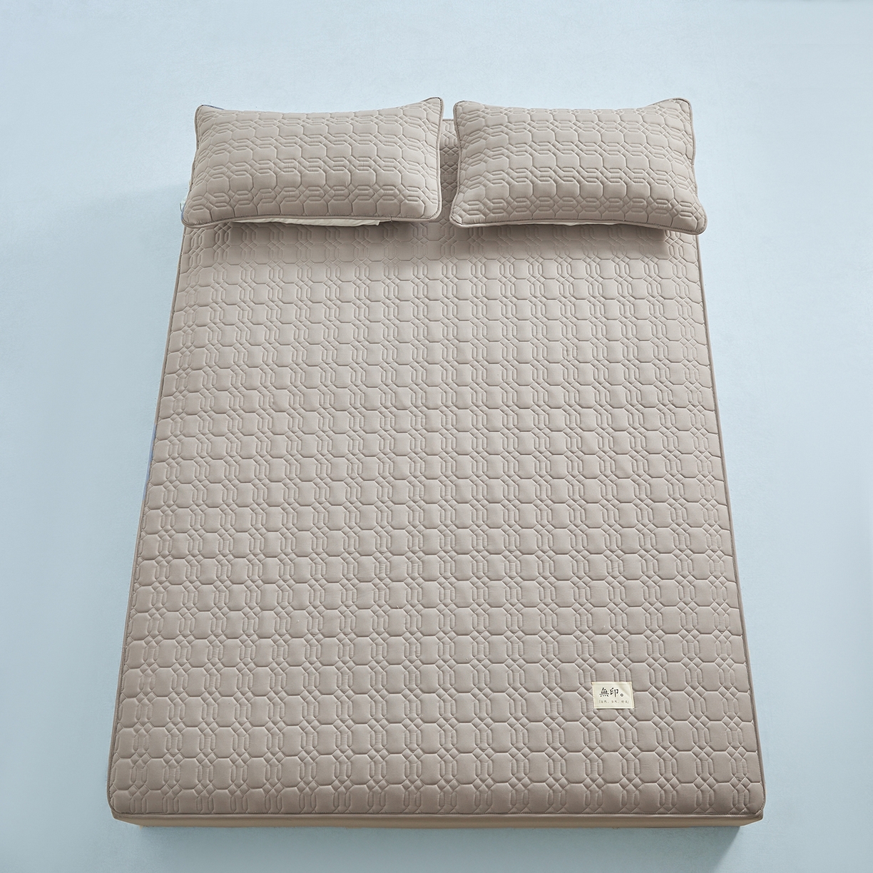 91家纺网 家纺一手货源 找家纺 曼陀罗 2025新款大豆纤维深睡床笠 月石灰