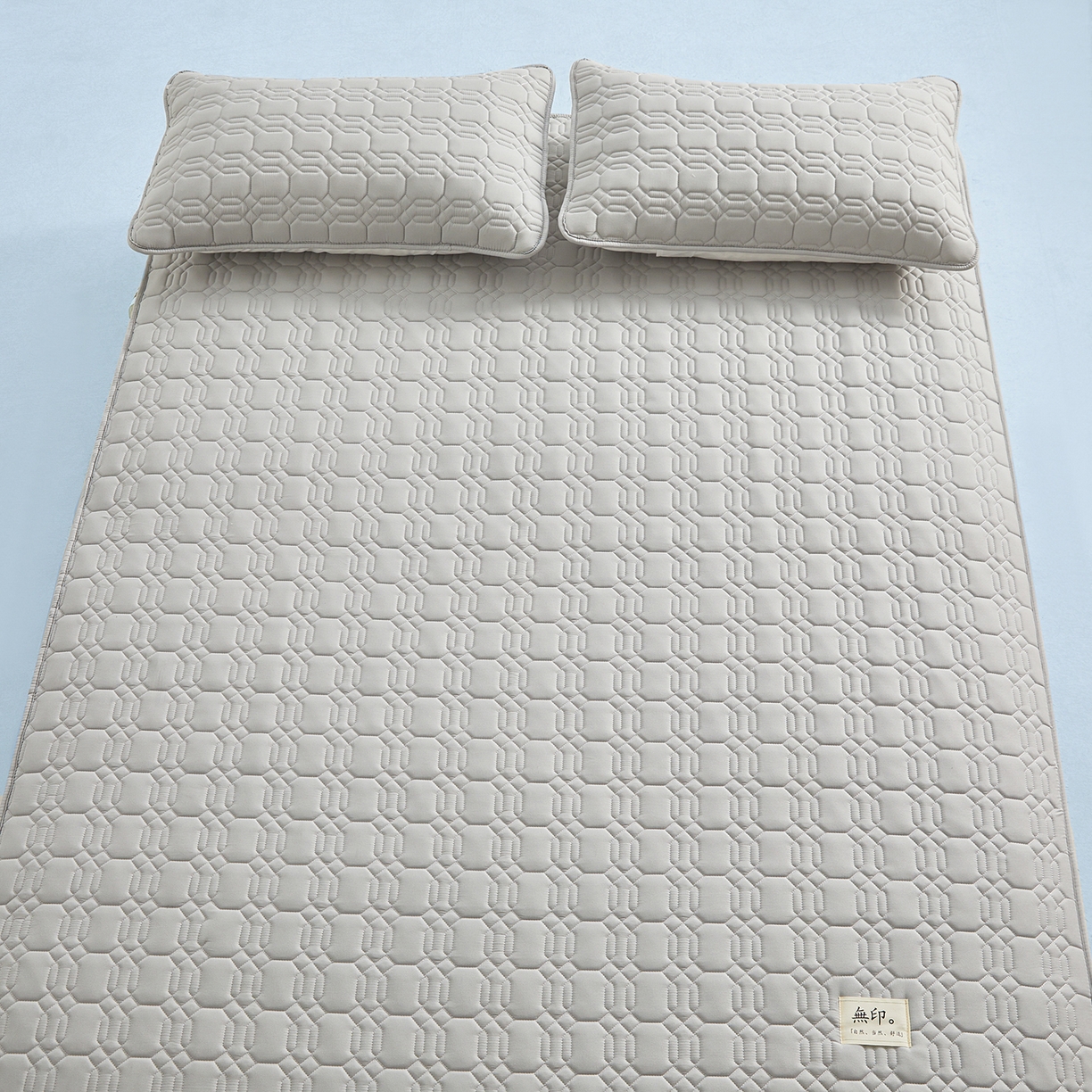 91家纺网 家纺一手货源 找家纺 曼陀罗 2025新款大豆纤维深睡床笠 星河灰