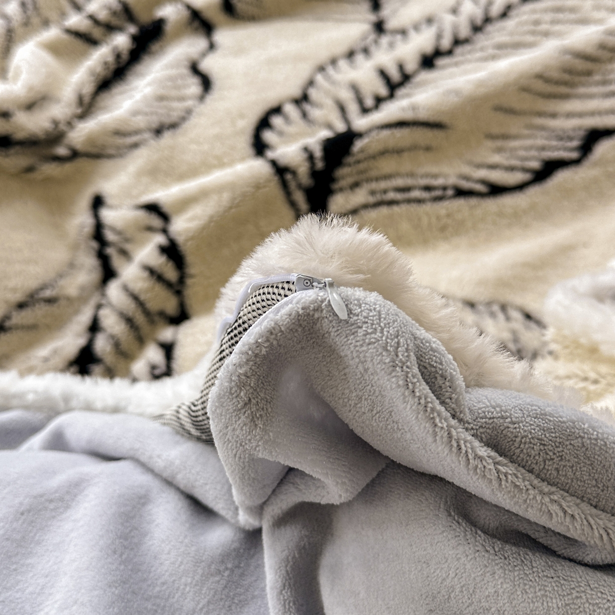 91家纺网 家纺一手货源 找家纺 新印象 2025新款阳离子绒牛奶绒保暖四件套 包边款阳离子绒-樊林米色