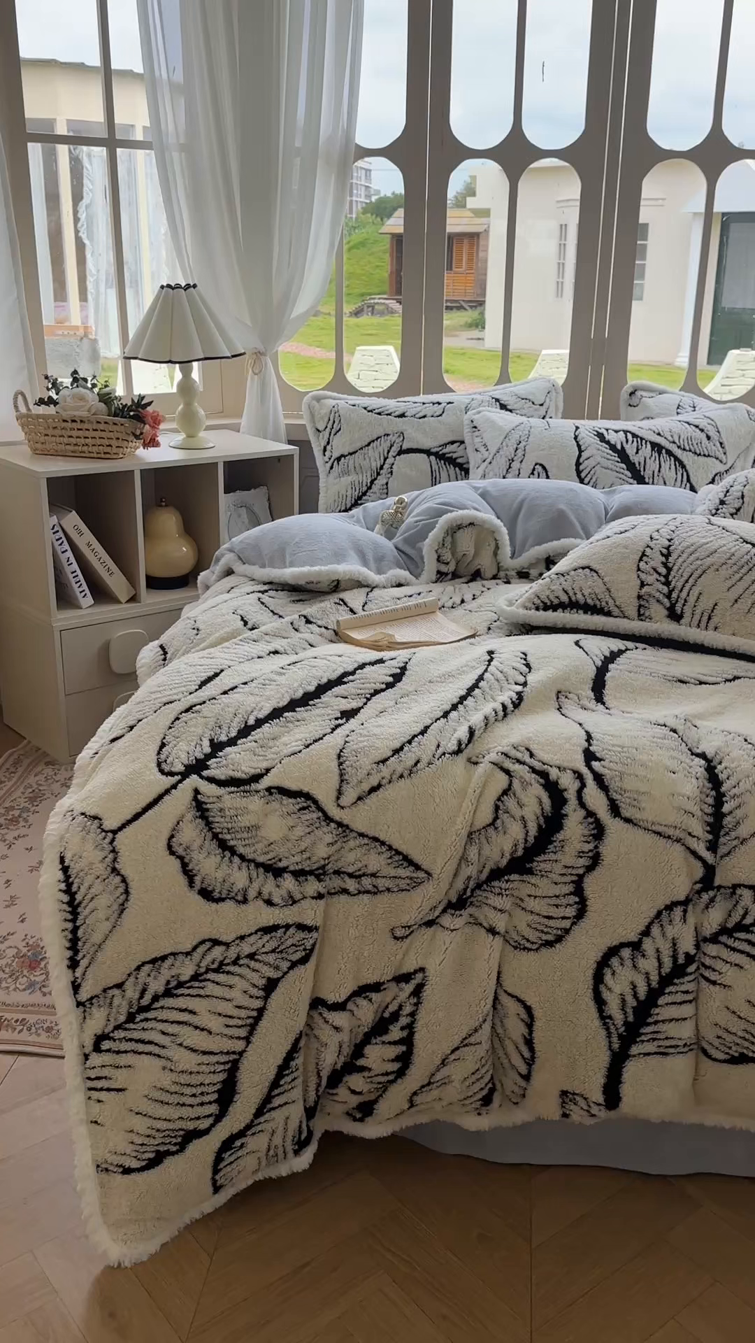 91家纺网 家纺一手货源 找家纺 新印象 2025新款阳离子绒牛奶绒保暖四件套 包边款阳离子绒-樊林米色