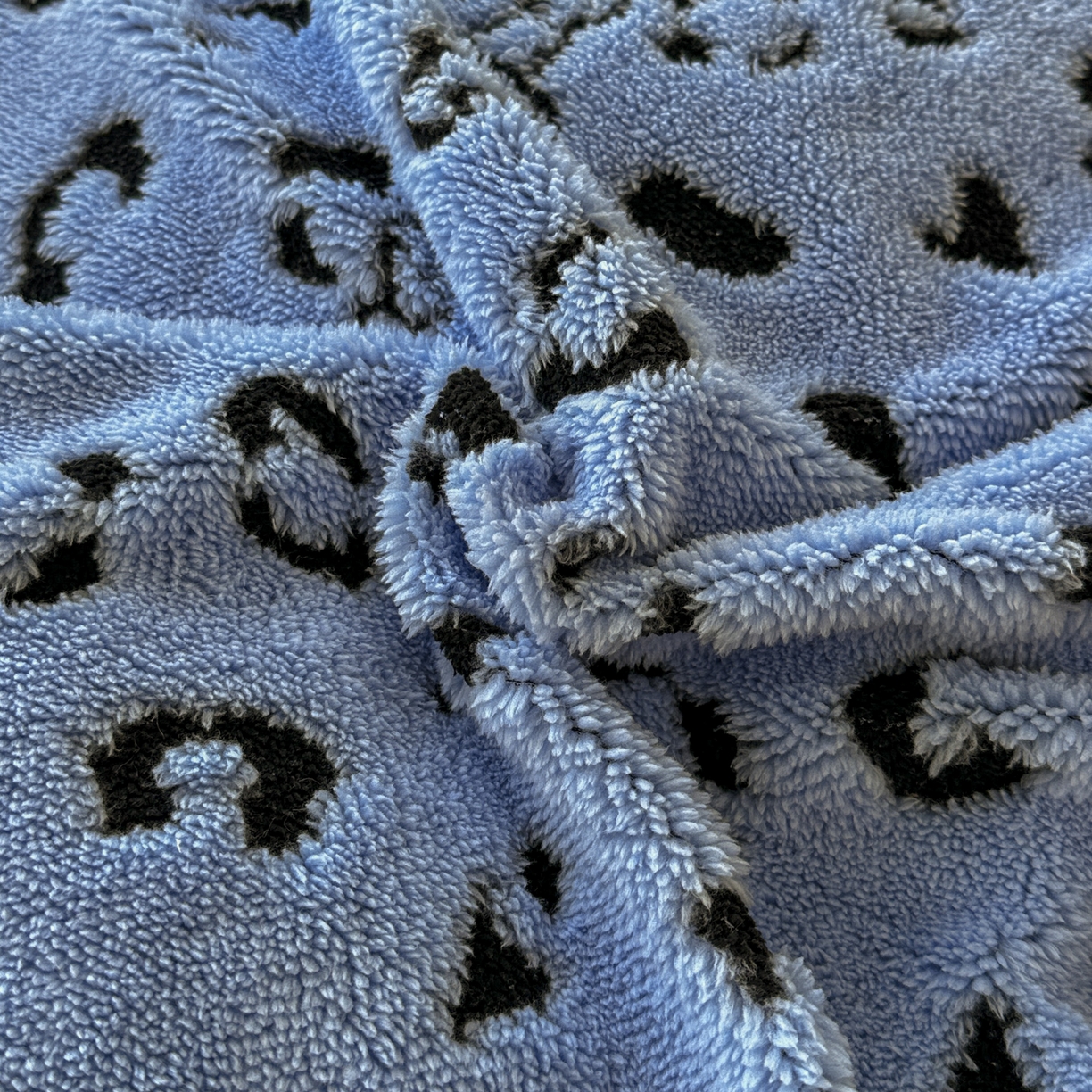 91家纺网 家纺一手货源 找家纺 新印象 2025新款阳离子绒牛奶绒保暖四件套 包边款阳离子绒-斑豹蓝