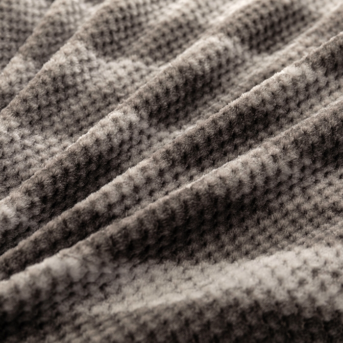 91家纺网 家纺一手货源 找家纺 倾慕家纺 2026新款立体菠萝格印花单枕套 个性灰